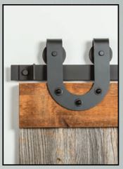 horseshoe barn door roller
